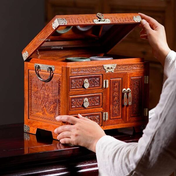 Boîte à Bijoux Chinoise Bois