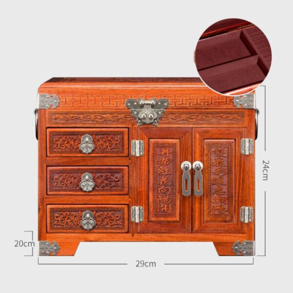 Boîte à Bijoux Chinoise Bois