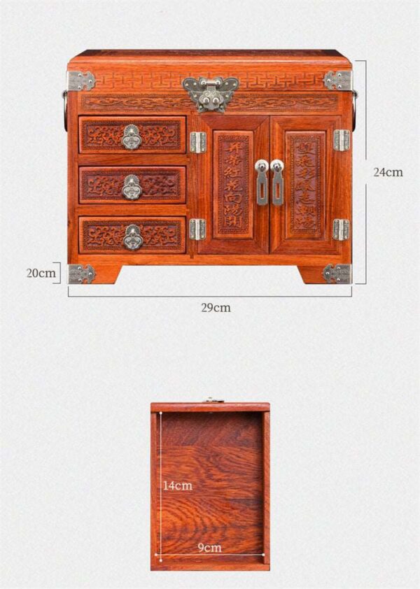 Boîte à Bijoux Chinoise Bois