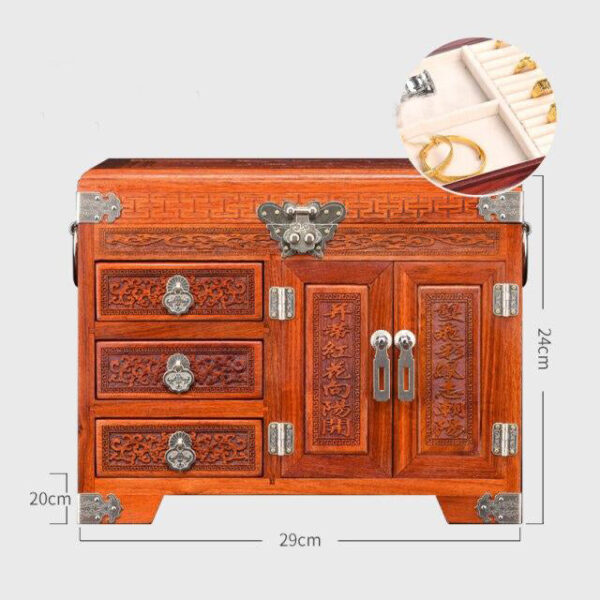 Boîte à Bijoux Chinoise Bois
