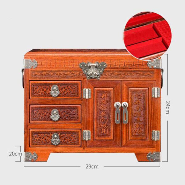 Boîte à Bijoux Chinoise Bois