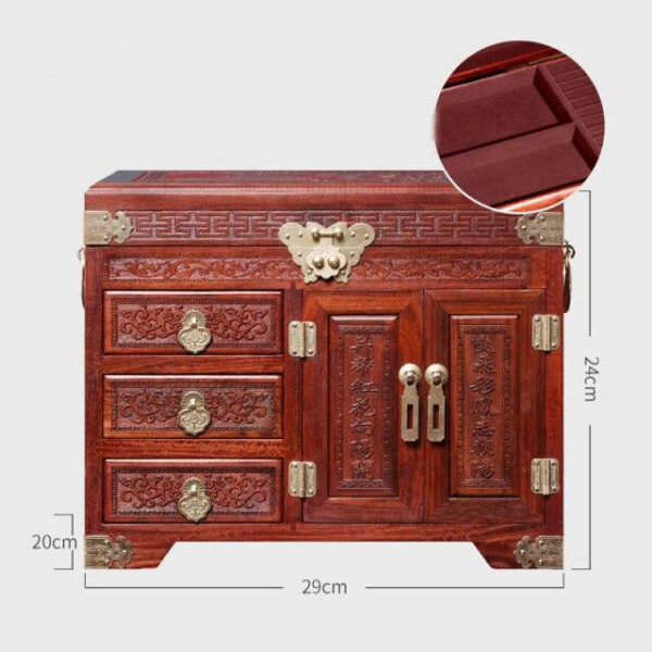 Boîte à Bijoux Chinoise Bois