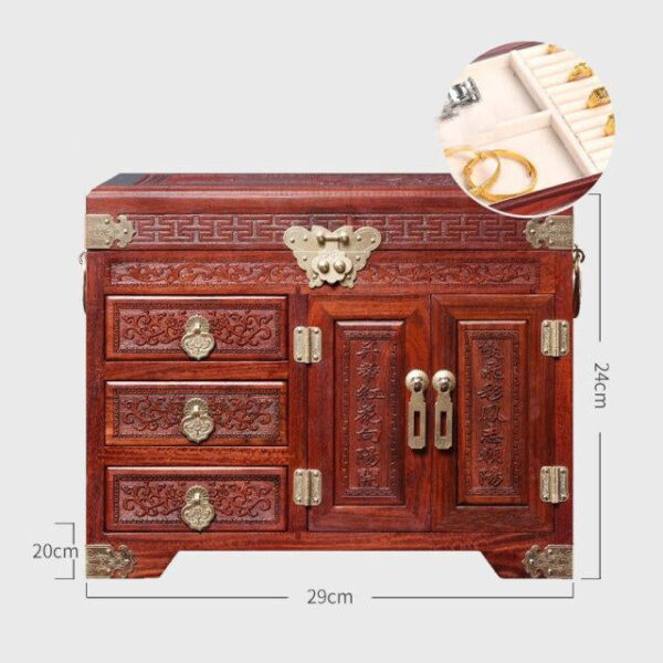 Boîte à Bijoux Chinoise Bois