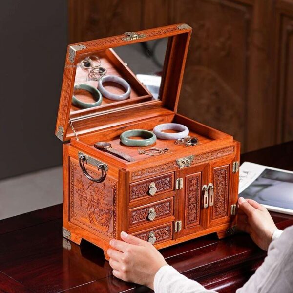 Boîte à Bijoux Chinoise Bois