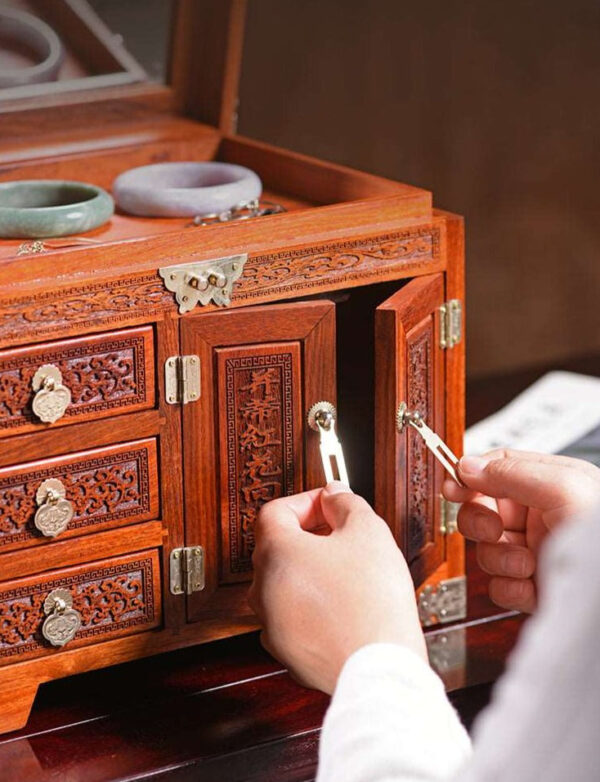 Boîte à Bijoux Chinoise Bois
