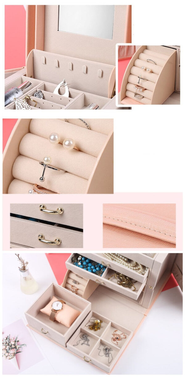 Boîte à Bijoux Multi-Compartiments