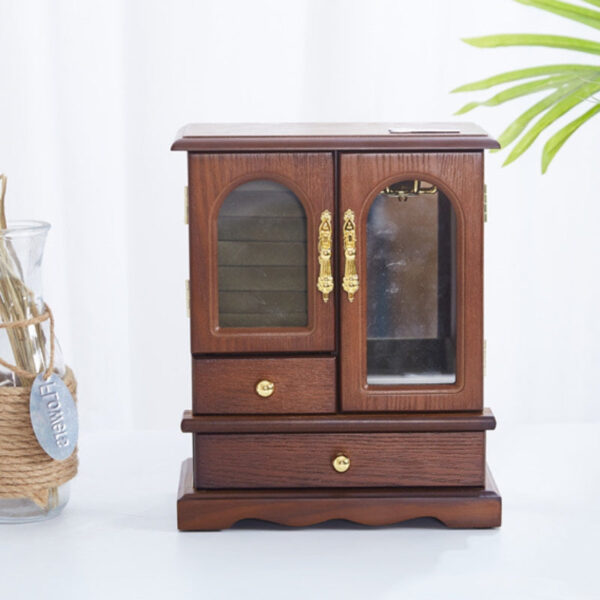 Boîte à Bijoux en Bois Ancienne