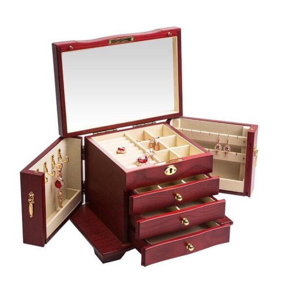 Boîte à Bijoux en Bois Fille