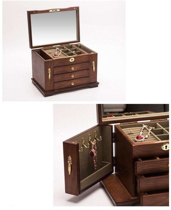 Boîte à Bijoux en Bois Fille