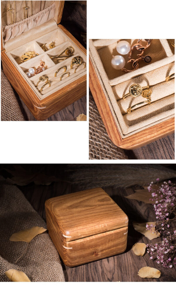 Coffret à Bijoux en Bois de Rose